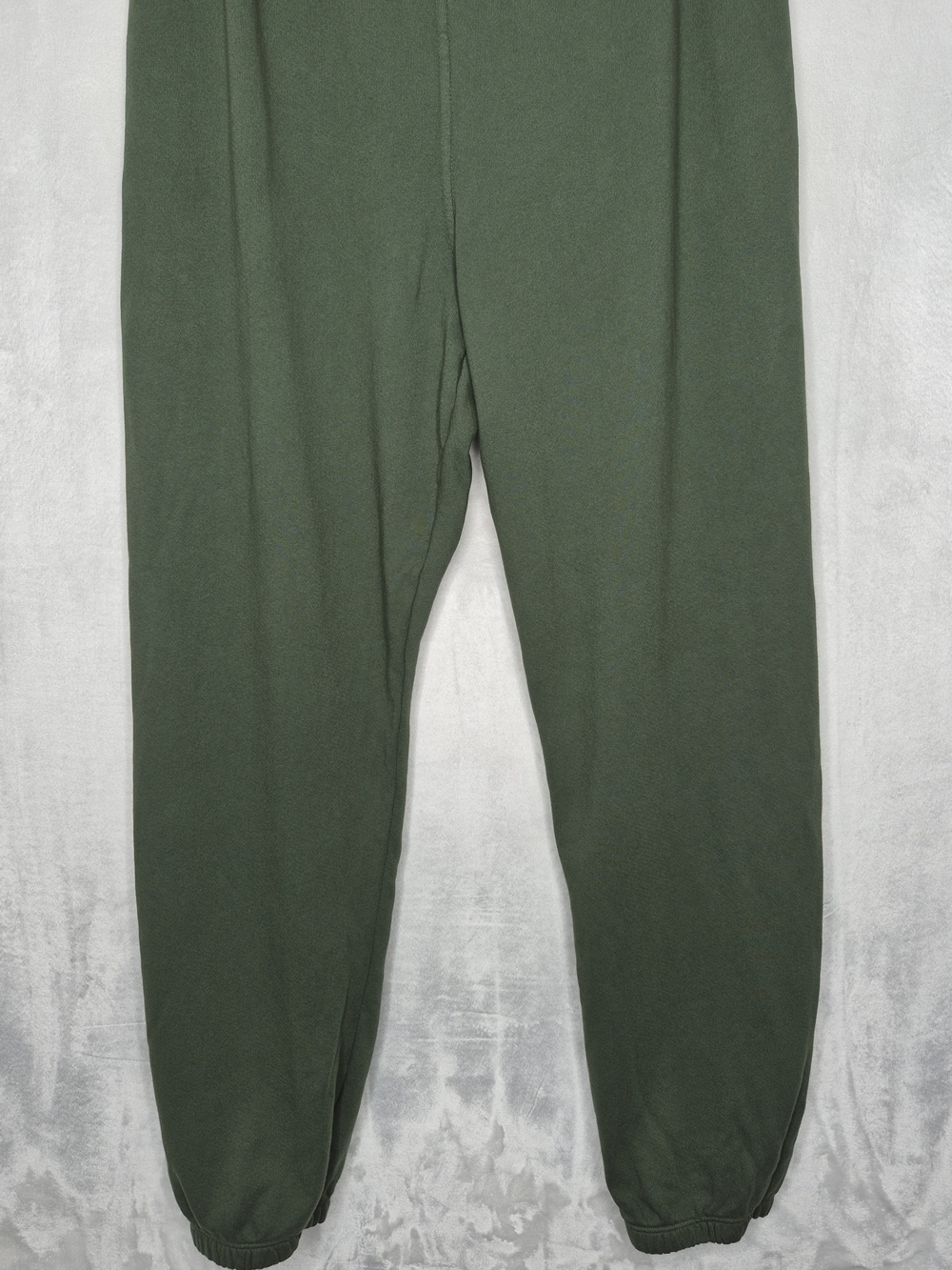 perfectwhitetee Olive Green Fleece Joggers Sweatpants Drawstring Medium - Picture 3 of 7